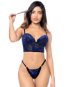 Ensemble 2 pièces Mapalé en velours floral 