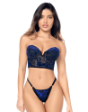 Ensemble 2 pièces Mapalé en velours floral 