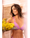 Ensemble sexy 2 pièces dentelle douce et extensible 