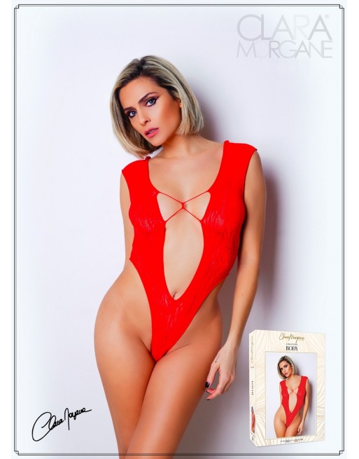 Body Rouge avec décolleté plongeant - Le Numéro 2 - Collection Body - CM98002 Body Rouge avec décolleté plongeant - Le Numéro 2 - Collection Body - CM98002