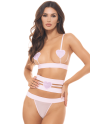 Ensemble 3 pièces rose pastel 