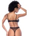 Ensemble 3 pièces en wetlook noir 