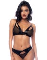 Ensemble 2 pièces en wetlook noir 