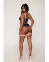 Ensemble soutien-gorge et culotte porte-jarretelles vintage 