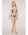 Ensemble soutien-gorge et culotte porte-jarretelles vintage 