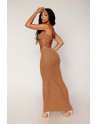 Jupe longue et soutien-gorge avec chaine doré  