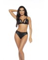 Ensemble lingerie sexy 2 pièces effet mouillé 