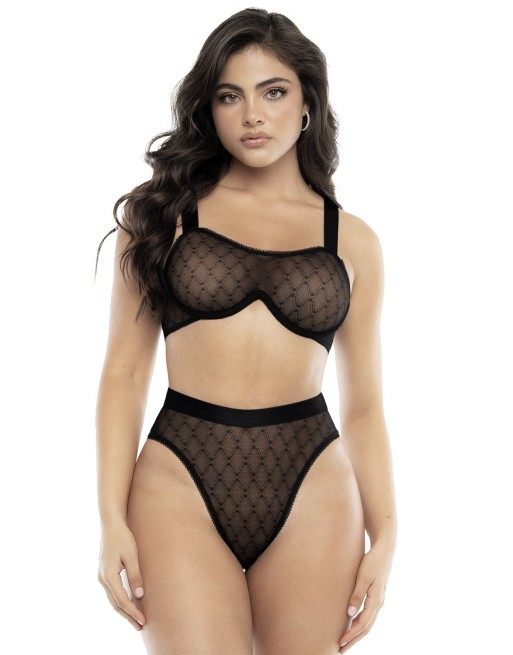 Ensemble 2 pièces soutien-gorge et culotte noir 