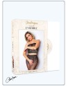 Ensemble 2 pièces résille ouvert à l'entrejambe - Le Numéro 2 - Collection Ensemble 