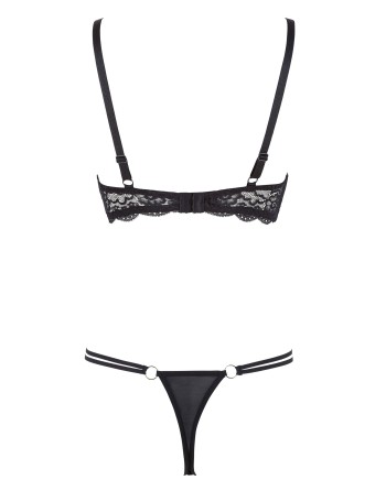 Ensemble soutien-gorge demi seins a armatures et string 