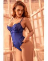 Teddy sexy bleu saphir à armatures