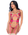 Body en Tulle Brodé Fleuri 