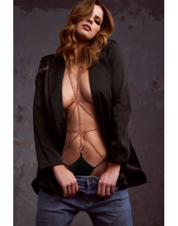 Body à chaine rose gold