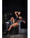 Body string en vinyle noir 