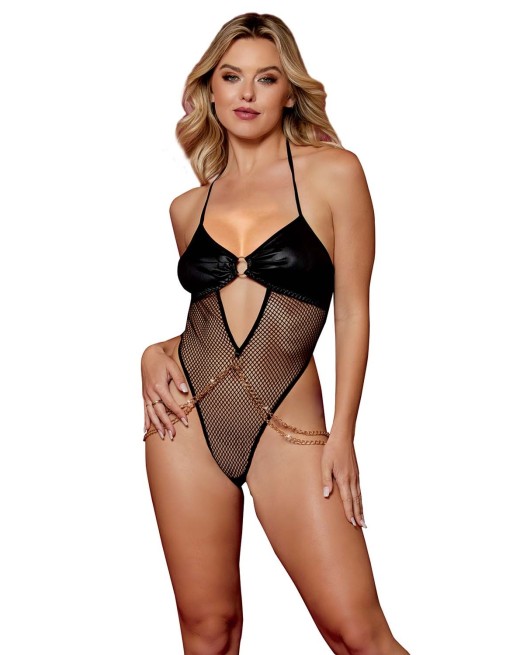 Body string avec chaine doré à la taille 