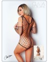 Body noire fine résille - Le Numéro 3 - Collection Body 