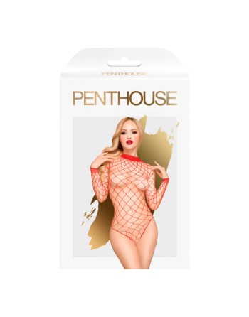 Body large maille rouge Scandalous rouge 