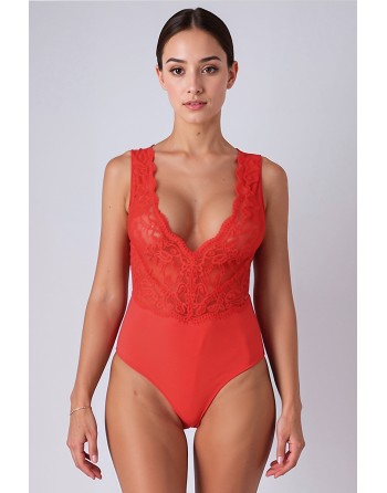 Body rouge Evalie - Passion