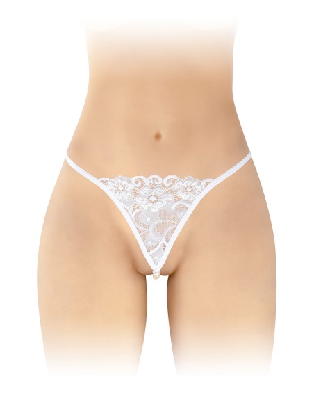 String avec perles Venusina - blanc