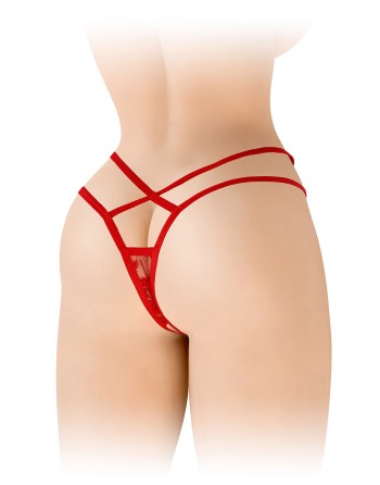 String ouvert Mylene - rouge