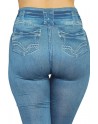 Legging bleu effet jean usé - FD1014