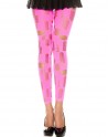 Legging rose fluo ajouré petits et grands trous - MH35472NEP