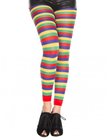 Legging fantaisie coloré bandes horizontales - MH35008RAI