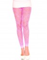 Legging fin dentelle rose - MH35046NEP