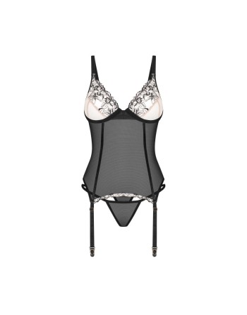 Vila blanes corset et string - Noirs