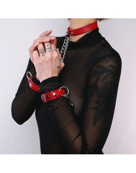 Collier  menottes Rouge
