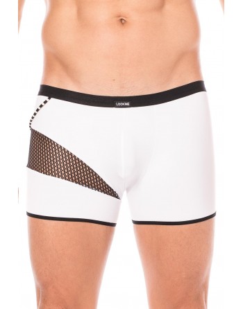 Boxer blanc filet et corde - LM2004-67WHT