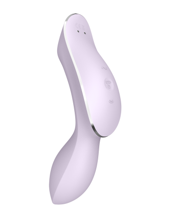 2 en 1 Vibromasseur et stimulateur de clitoris USB violet Curvy Trinity 2 Satisfyer - CC597788