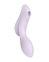 2 en 1 Vibromasseur et stimulateur de clitoris USB violet Curvy Trinity 2 Satisfyer - CC597788