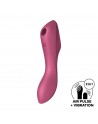 2 en 1 Stimulateur de clitoris et vibromasseur Curvy Trinity 3 rouge Satisfyer - CC597772