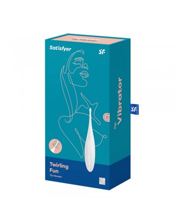 Stimulateur polyvalent pour zone ciblé blanc USB, Twirling Fun Satisfyer - CC597725