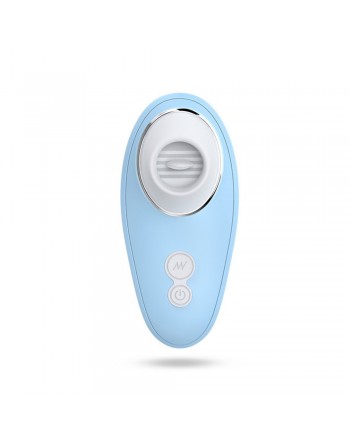 Vibromasseur bleu à langue vibrante pour cunnilingus - BOZ-005BLU