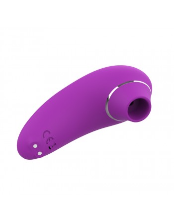 Vibromasseur à succion clitoridienne violet USB - WS-NV053PUR