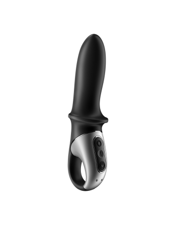 Vibromasseur noir USB, chauffant et connecté Hot Passion Satisfyer - CC597790