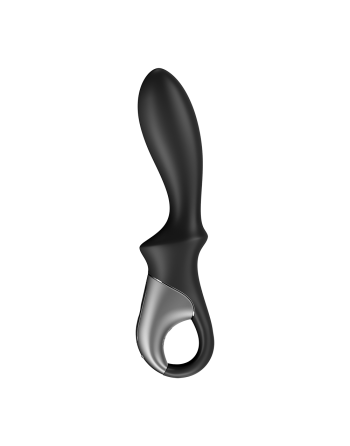 Vibromasseur noir USB, chauffant et connecté Heat Climax Satisfyer - CC597789