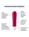 Vibromasseur rouge USB Ultra Power Bullet 1 Satisfyer - CC597731