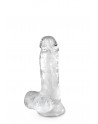 Gode jelly transparent ventouse taille S 15.3cm - CC570122