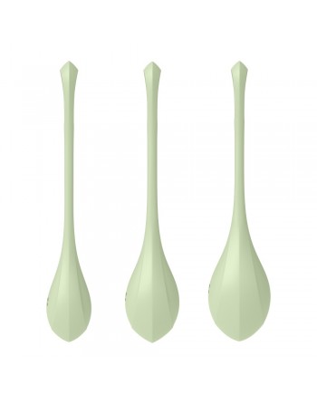 Set de 3 boules de geisha vert pastel Yoni Power 2 Satisfyer - CC597752