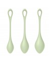 Set de 3 boules de geisha vert pastel Yoni Power 2 Satisfyer - CC597752