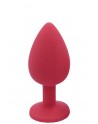 Plug rouge bijou cristal Small - DB-RY067CRED