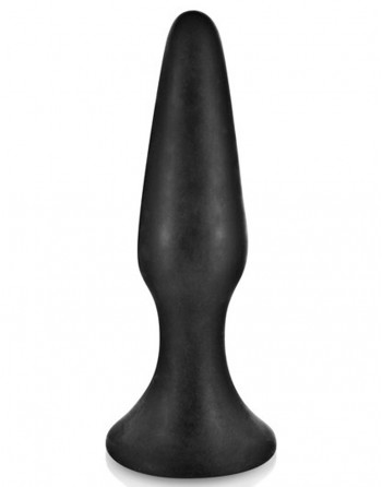 Plug anal noir 12.5cm avec ventouse - CC5700402010