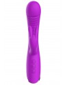 Vibromasseur triple stimulation très puissant violet USB - WS-NV062PUR