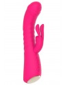 Vibromasseur rabbit rose chauffant avec fonction va-et-vient, USB - WS-NV040