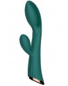 Vibromasseur vert avec stimulateur de clitoris LRIS USB - LRISGREEN