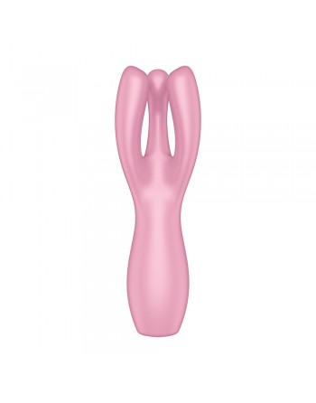 Vibromasseur point G avec stimulateur de clitoris USB rose Threesome 3 Satisfyer - CC597778