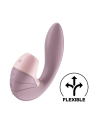 2 en 1 Vibromasseur point G avec stimulateur clitoris USB rose Supernova Satisfyer - CC597780